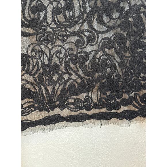 Whimsigoth Black Sheer Mesh Lace Dress M Grunge Dark Romantic Goth - Picture 5 of 12